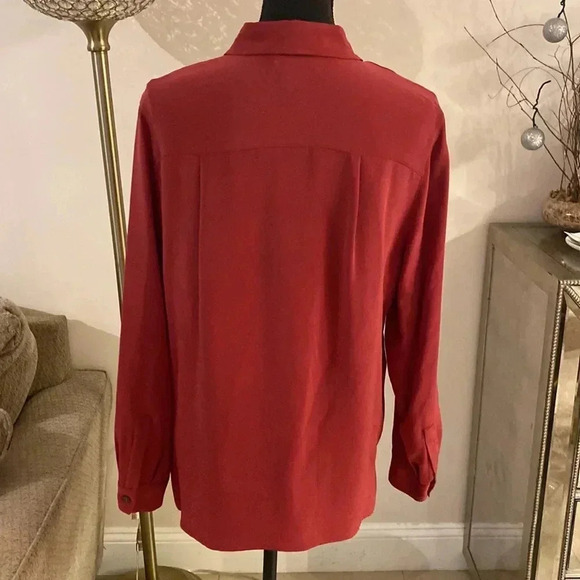 Charter club silk blouse size PM - Picture 4 of 5